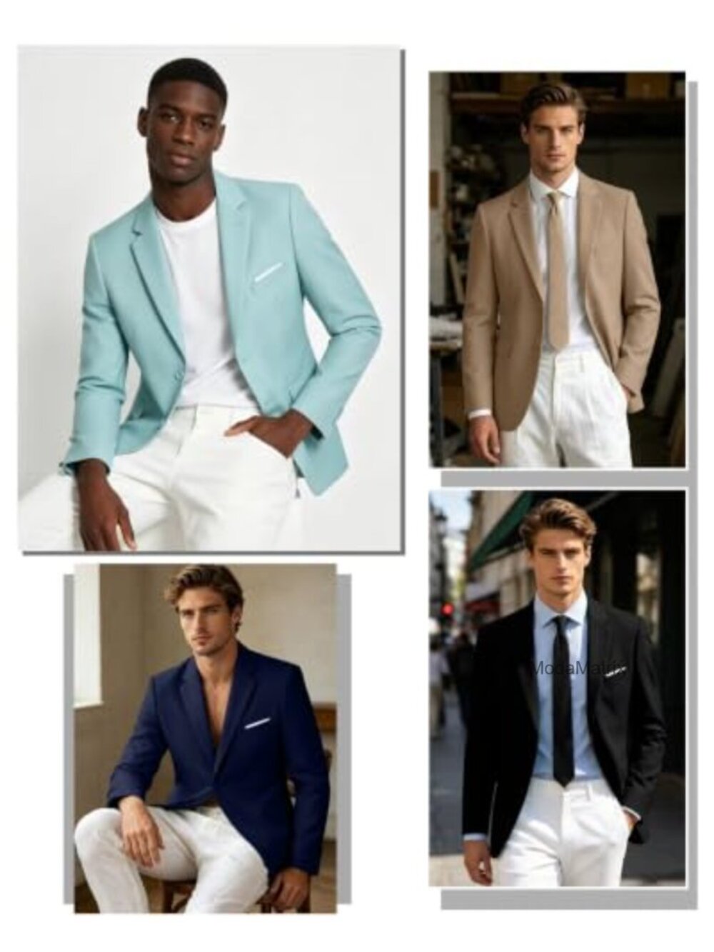 Slim Fit Men's Suit Jacket Blazer Notch Lapel Wedding Prom - Picture 6 of 6